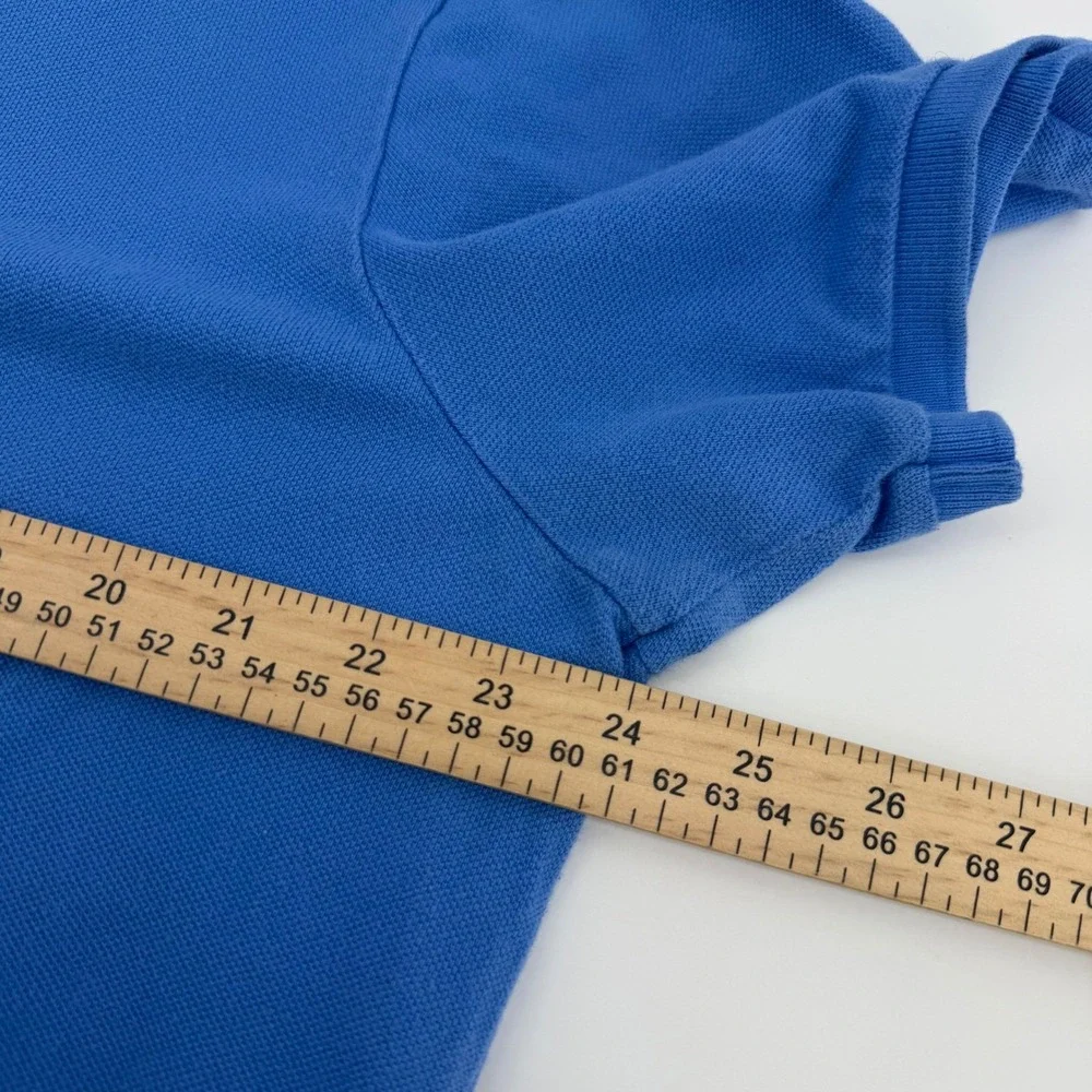 Polo Ralph Lauren Polo Shirt Mens XL‎ Blue Custom Fit Short Sleeve Red Pony Logo